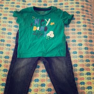 In Extenso Brand jeans & t-shirt baby outfit